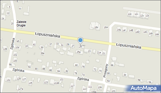 Kielce, Łopuszniańska, 25, mapa Kielc