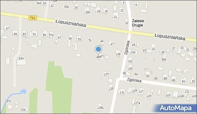 Kielce, Łopuszniańska, 49A, mapa Kielc