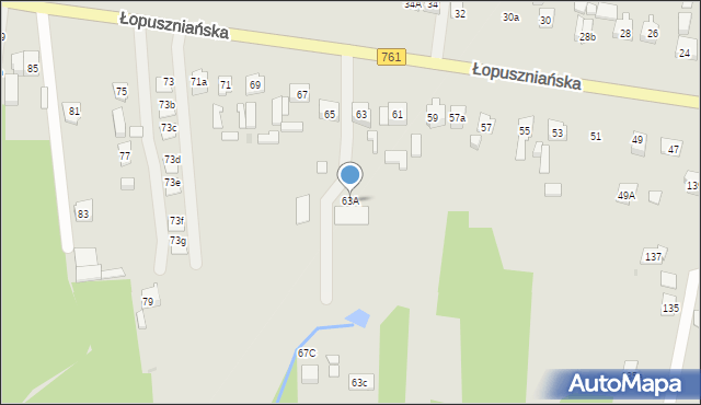 Kielce, Łopuszniańska, 63A, mapa Kielc