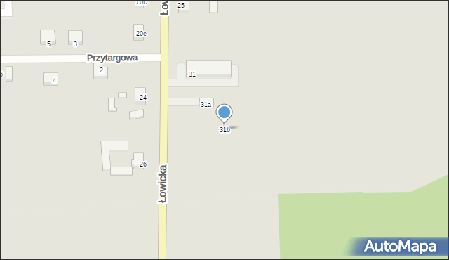 Kiernozia, Łowicka, 31b, mapa Kiernozia