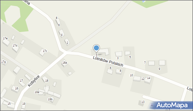Kobylice, Lotników Polskich, 1, mapa Kobylice