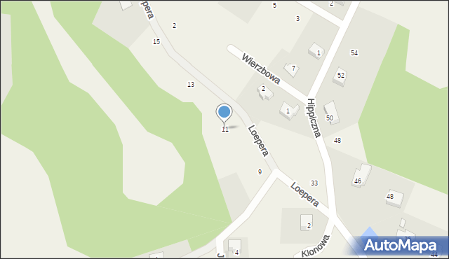 Koleczkowo, Loepera Alfreda, 11, mapa Koleczkowo