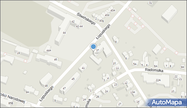 Kołobrzeg, Łopuskiego Edmunda, ppor., 39, mapa Kołobrzegu