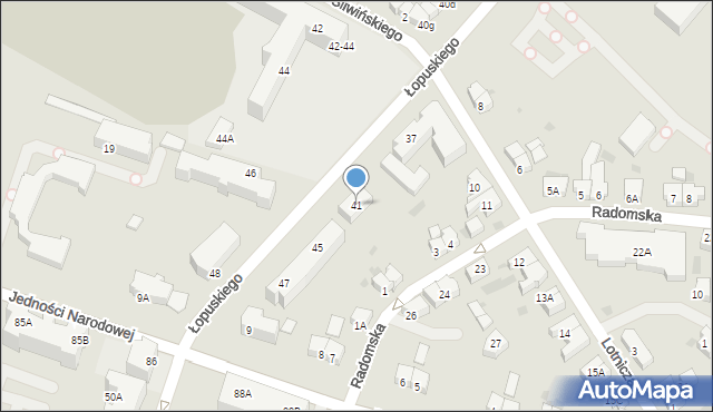 Kołobrzeg, Łopuskiego Edmunda, ppor., 41, mapa Kołobrzegu