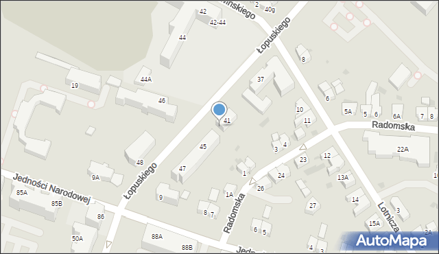 Kołobrzeg, Łopuskiego Edmunda, ppor., 43, mapa Kołobrzegu