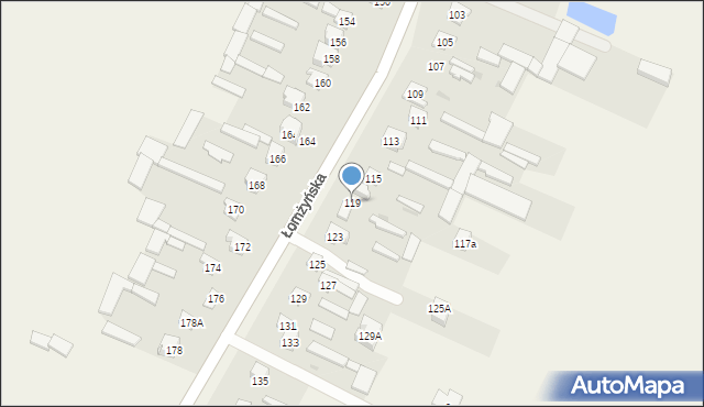 Konarzyce, Łomżyńska, 119, mapa Konarzyce