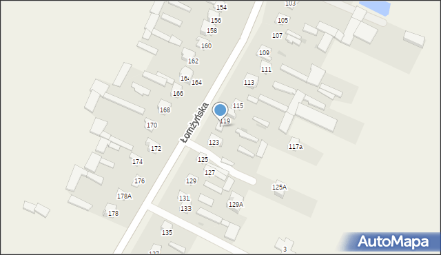 Konarzyce, Łomżyńska, 121, mapa Konarzyce