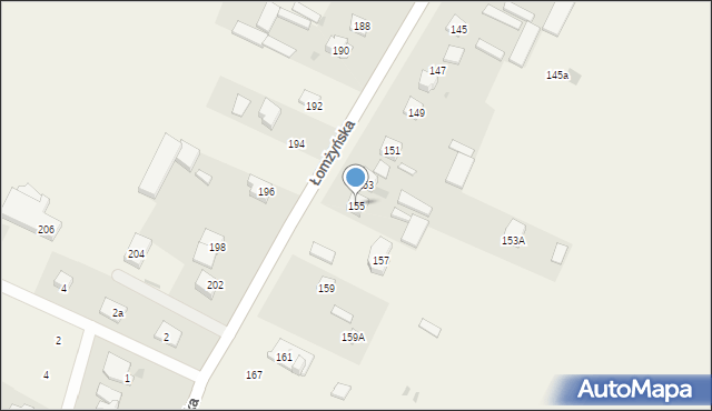 Konarzyce, Łomżyńska, 155, mapa Konarzyce