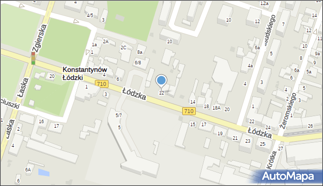 Konstantynów Łódzki, Łódzka, 12, mapa Konstantynów Łódzki