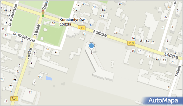 Konstantynów Łódzki, Łódzka, 5, mapa Konstantynów Łódzki