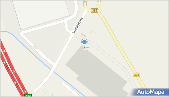 Krajków, Logistyczna, 1, mapa Krajków