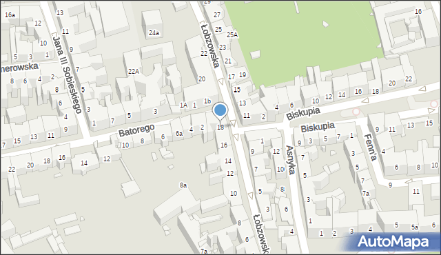 Kraków, Łobzowska, 18, mapa Krakowa