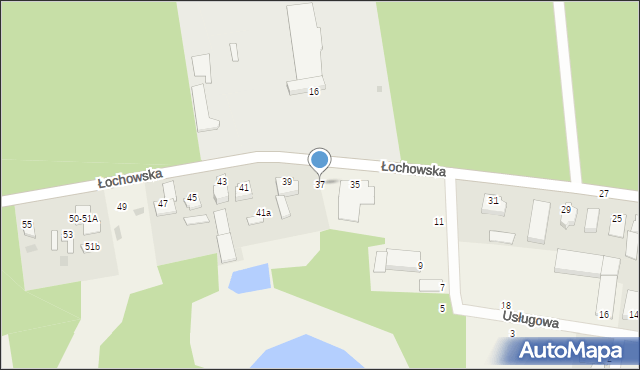 Kruszyn Krajeński, Łochowska, 37, mapa Kruszyn Krajeński
