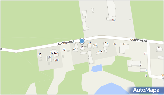 Kruszyn Krajeński, Łochowska, 45, mapa Kruszyn Krajeński