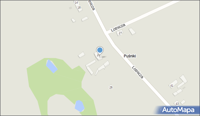 Kutno, Lotnicza, 22, mapa Kutno