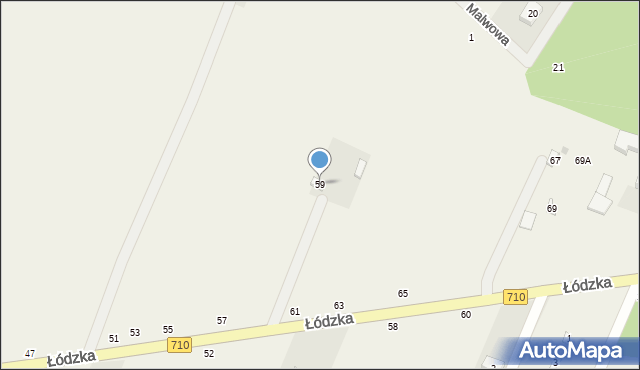 Kwiatkowice, Łódzka, 59, mapa Kwiatkowice