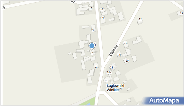 Łagiewniki Wielkie, Lompy Józefa, 2, mapa Łagiewniki Wielkie