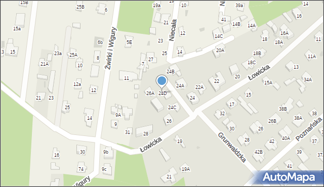 Legionowo, Łowicka, 24D, mapa Legionowo