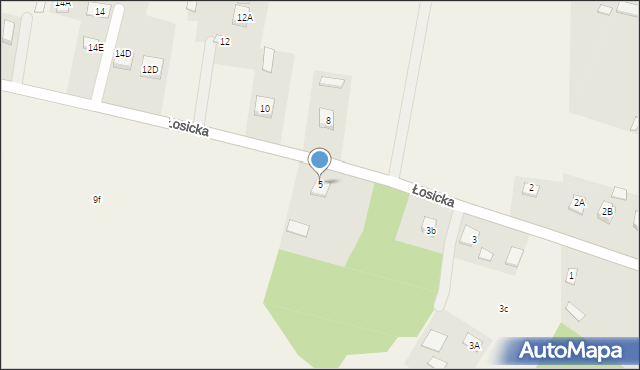 Leśna Podlaska, Łosicka, 5, mapa Leśna Podlaska