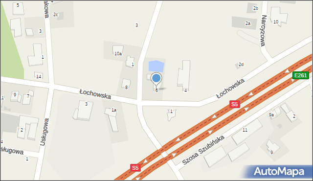 Lipniki, Łochowska, 6, mapa Lipniki