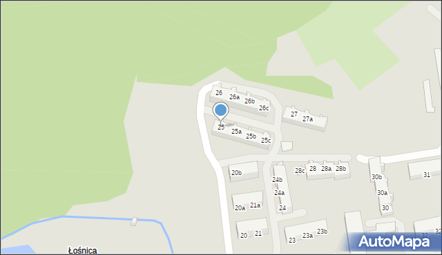 Łobez, Łoźnicka, 25, mapa Łobez