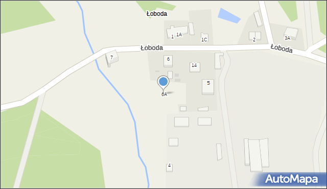 Łoboda, Łoboda, 6A, mapa Łoboda