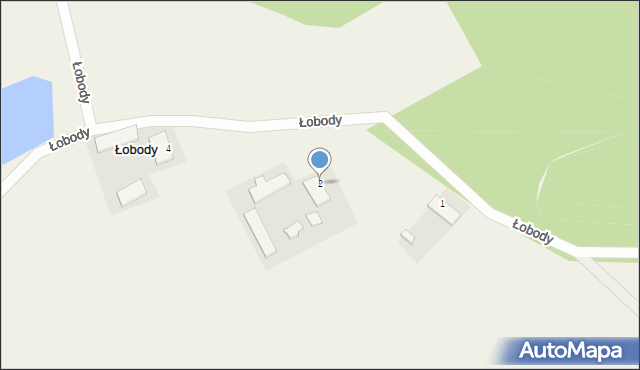 Łobody, Łobody, 2, mapa Łobody