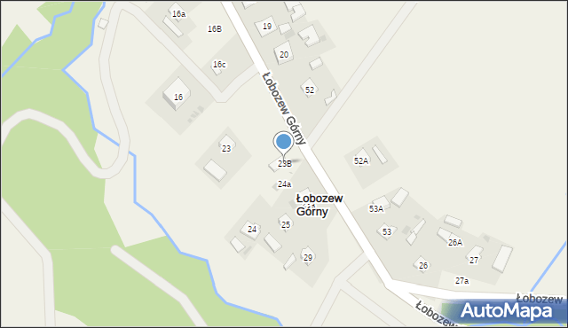 Łobozew Górny, Łobozew Górny, 23B, mapa Łobozew Górny