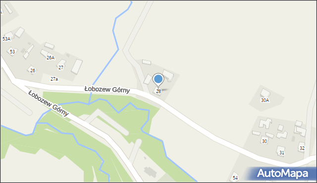 Łobozew Górny, Łobozew Górny, 28, mapa Łobozew Górny