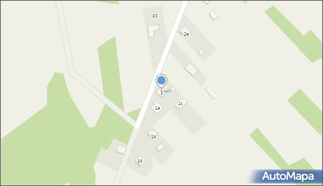 Łobudzice, Łobudzice, 1, mapa Łobudzice