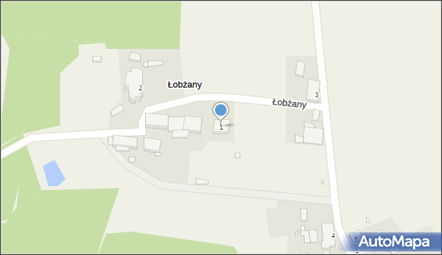 Łobżany, Łobżany, 1, mapa Łobżany