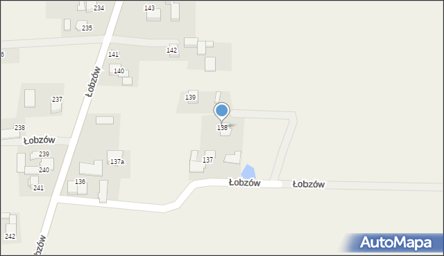Łobzów, Łobzów, 138, mapa Łobzów
