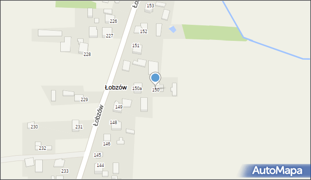 Łobzów, Łobzów, 150, mapa Łobzów