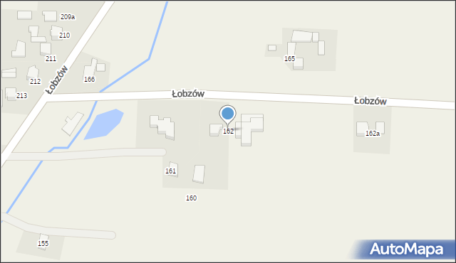 Łobzów, Łobzów, 162, mapa Łobzów