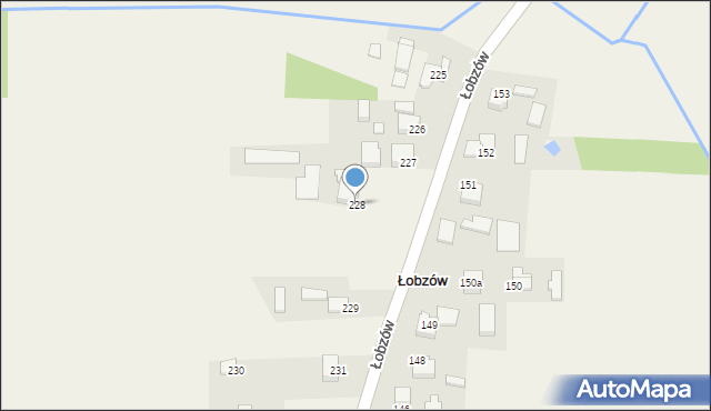 Łobzów, Łobzów, 228, mapa Łobzów