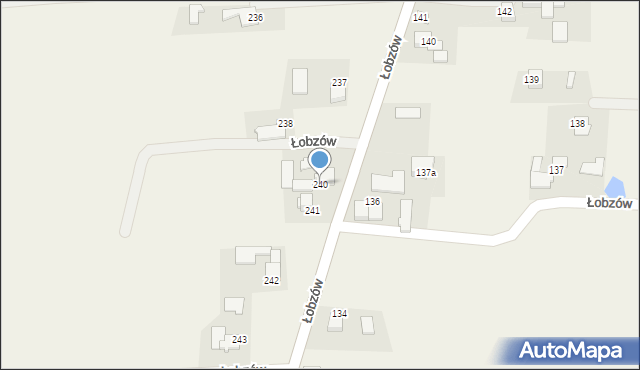 Łobzów, Łobzów, 240, mapa Łobzów