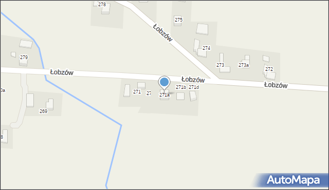 Łobzów, Łobzów, 271a, mapa Łobzów