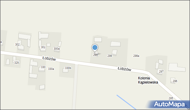 Łobzów, Łobzów, 299, mapa Łobzów