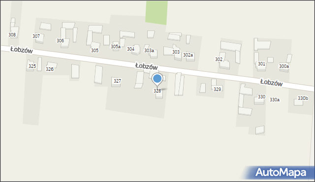 Łobzów, Łobzów, 328, mapa Łobzów