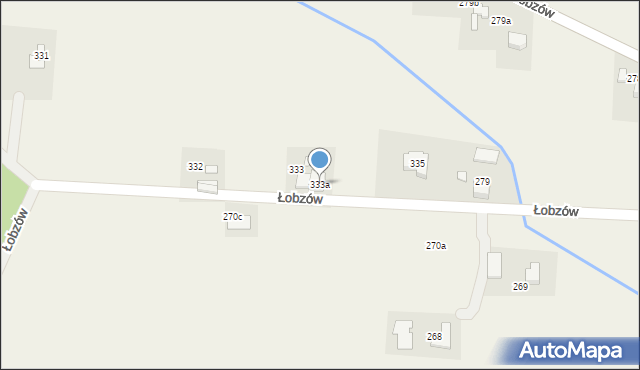 Łobzów, Łobzów, 333a, mapa Łobzów