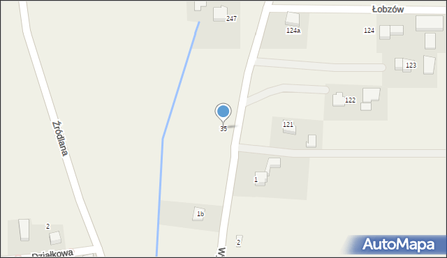Łobzów, Łobzów, 35, mapa Łobzów