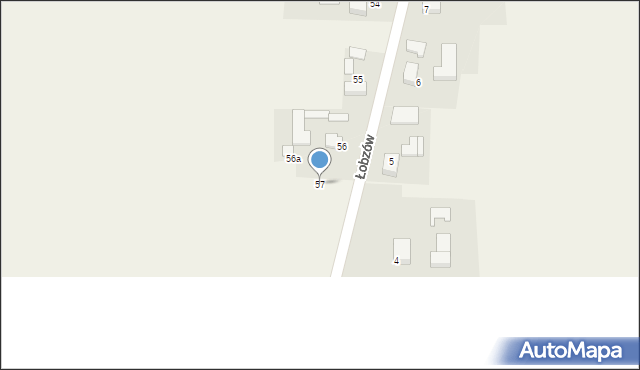 Łobzów, Łobzów, 57, mapa Łobzów