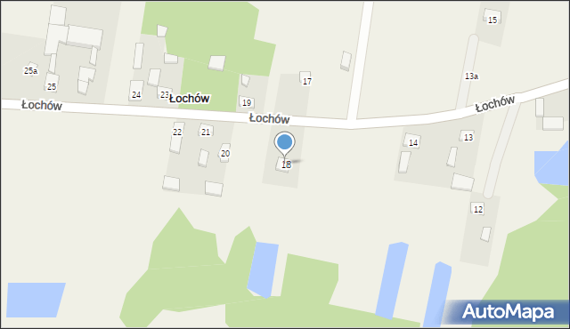 Łochów, Łochów, 18, mapa Łochów