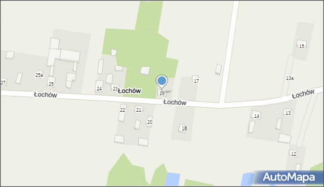 Łochów, Łochów, 19, mapa Łochów