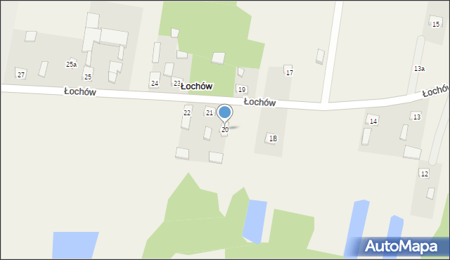 Łochów, Łochów, 20, mapa Łochów