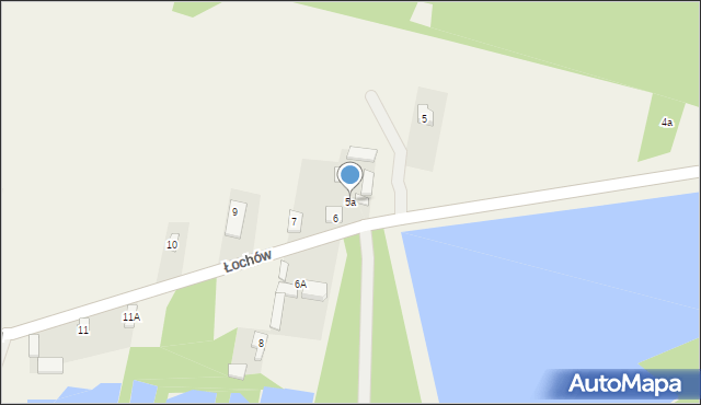 Łochów, Łochów, 5a, mapa Łochów