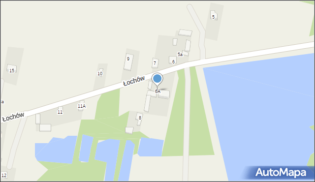 Łochów, Łochów, 6A, mapa Łochów