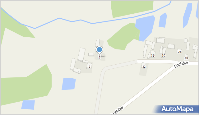 Łochów Nowy, Łochów Nowy, 1, mapa Łochów Nowy