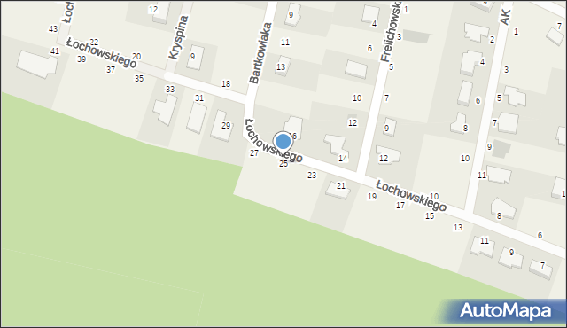Łochowo, Łochowskiego Wojciecha, 25, mapa Łochowo