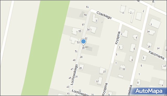 Łochowo, Łochowskiego Wojciecha, 30, mapa Łochowo